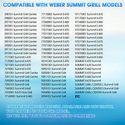GGTE 91538 Grill Lighted Control Knobs for Weber Summit Grill 2012+ 400/600 Series E-470 670, S-460 470 660 670 Replacement Parts 2-Pack - Grill Parts America