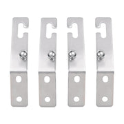 Stainless Steel Grill Side Shelves Bracket for Kamado Joe Classic Series, Heavy Duty Bracket & Support, Shelves Brackets for Kamado Joe Grill Set of 4(No Nut Spacer) - Grill Parts America