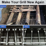 Barbqtime Grill Replacement Parts for Charbroil Advantage Series Grill, 14.38" Grill Burner & Heat Plate for 3 Burner Char-Broil Grill 463343015, 463335115, 463436815, Char Broil Grill Parts Set - Grill Parts America
