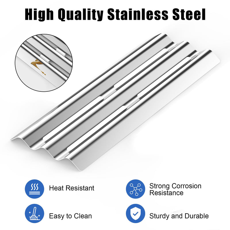 Barbqtime Grill Heat Plates Tent Shields for Napoleon Legend LEX 485 605 730 Mirage Lifestyle Gas Grills, 16.5" Stainless Steel Flame Cover Grill Replacement Parts for Napoleon - Grill Parts America