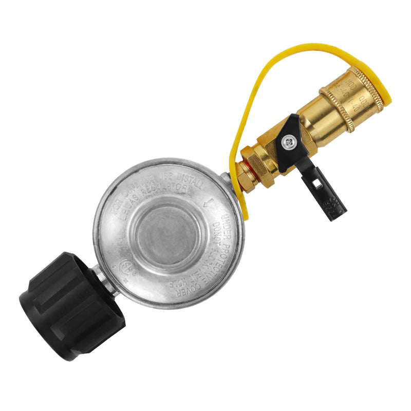 Propane Quick Connect Adapter,Propane Gas Grill Regulator with 1/4 "Quick Connect Fittings,Connect 5-60Lb Propane Tank to Grill,for heaters, Grills,Propane Regulator,RV Propane Regulator - Grill Parts America