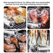 Smoke Tube for Pellet Smoker, 12'' Smoker Tube for Pellet Grill - Hot or Cold Smoker Accessories for Electric Gas Charcoal Grilling, Premium Stainless Steel Portable Barbecue Smoking Tube, Bonus Brush - Grill Parts America