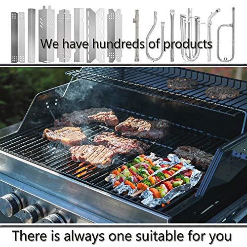 Kalomo 15 Inch Grill Heat Plates Shield Burner Covers Flame Guards, BBQ Gas Grill Replacement Parts for Dyna-Glo DGF493BNP DGF510SBP, Backyard GBC1460W BY13-101-001-13, Uniflame GBC1059WB, BHG Model - Grill Parts America