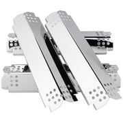 ROCFAN Grill Heat Plates Replacement Parts for Nexgrill 720-0830H, Stainless Steel Heat Tents, Burner Cover, Flame Tamer, Heat Shield for Home Depot Nexgrill 4 Burner 720-0830H, 14.6 Inch - Grill Parts America