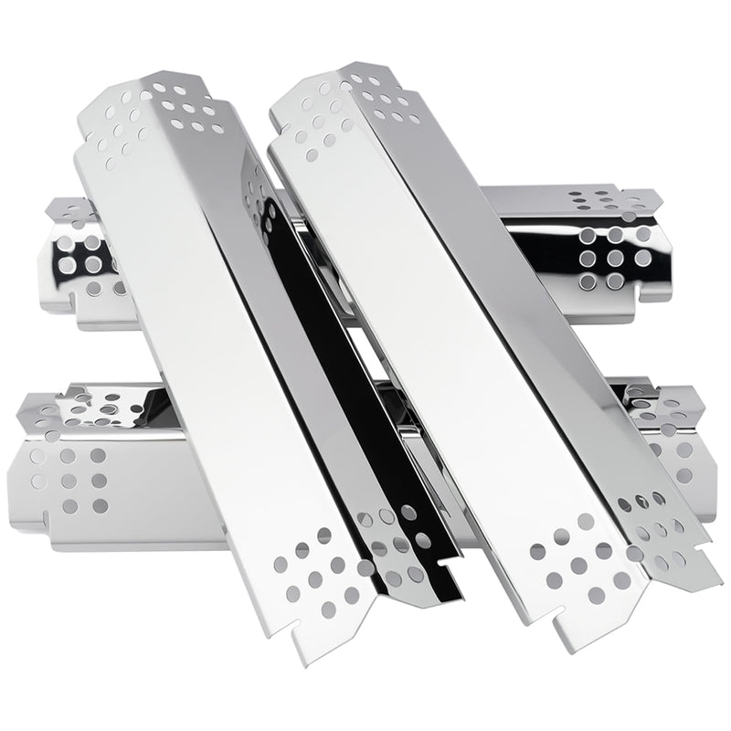 ROCFAN Grill Heat Plates Replacement Parts for Nexgrill 720-0830H, Stainless Steel Heat Tents, Burner Cover, Flame Tamer, Heat Shield for Home Depot Nexgrill 4 Burner 720-0830H, 14.6 Inch - Grill Parts America