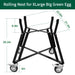 Quantfire XLarge Big Green Egg Nest,Grill Stand for Big Green Egg Accessories,Rolling Nest with Heavy Duty Locking Caster Wheels Powder Coated Steel for BGE Smoker Kamado Joe Grill Stand Accessories - Grill Parts America
