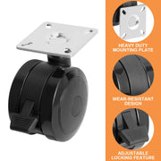 69828 Locking Casters for Weber Spirit Grill Replacement Wheels Weber Spirit E215 E210 S210 E220 S220 Grill Parts Spirit E310 Spirit E320 S310 S320 Grill Wheels Weber Spirit 200 & 300 SER Grills, 2PCS - Grill Parts America