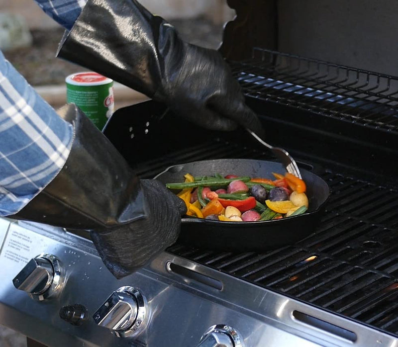 Artisan Griller BBQ Heat Resistant Insulated Smoker, Grill, Fryer, Oven, Brewing, Cooking Gloves. Great for Barbecue/Frying/Grilling – Waterproof, Fire&Oil Resistant Neoprene-1 pair (Size 10/XL - 14”) - Grill Parts America