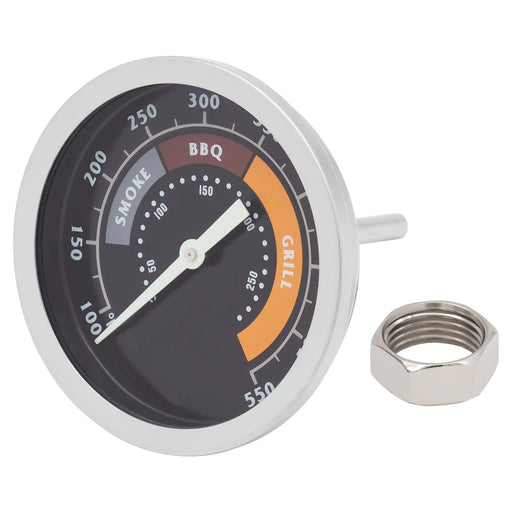 Smoker Temperature Gauge for Oklahoma Joe's Smokers, 3695528R06, Grill Thermometer Accessories for Most 13/16-inch Opening Charcoal Gasgrill, BBQ Temp Gauge, Silver - Grill Parts America