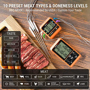 ThermoPro TP829 Wireless Meat Thermometer for Grilling and Smoking, 1000FT Grill Thermometer for Outside Grill with 4 Meat Probes, BBQ Thermometer for Smoker Oven Cooking Beef Turkey - Grill Parts America