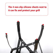 Rolling Cart for Kamado Joe Classic Accessories,Kamado Joe Parts Rolling Nest with Heavy Duty Locking Caster Wheels Powder Coated Steel Rolling Outdoor Cart for Kamado Joe Classic Grill Stand - Grill Parts America