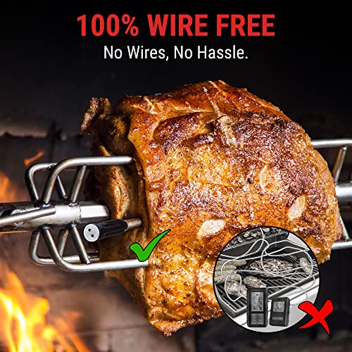 ThermoPro TempSpike 500FT Truly Wireless Meat Thermometer, Bluetooth Meat Thermometer for Grilling and Smoking, Meat Thermometer Wireless for BBQ Oven Smoker Rotisserie Sous Vide - Grill Parts America