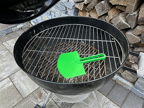 LavaLock Smok-n-Scrape Grill and Smoker Scraper, Residue Remover Cleaning Tool for Weber Kettle, Weber Smokey Mountain, UDS, WSM (Green Smok-n-Scrape) - Grill Parts America