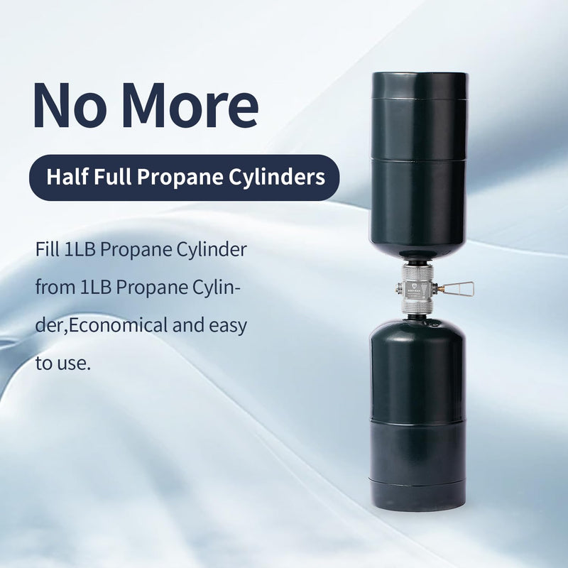 SOOYEAH Propane Refill Adapter,Propane Adapter Fill 1 lb cylinder from 1 lb cylinder,Gas Refill Adapter,Propane Cylinder Fuel Refill,CGA600 Tank Shifter,Gas Saver for Propane Cylinder Tank - Grill Parts America