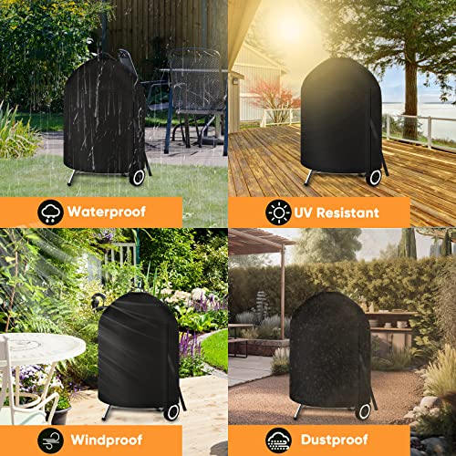 iCOVER Grill Cover for Weber 22 Inch Charcoal Kettle- Heavy Duty Waterproof BBQ Cover for Weber Char-Broil 22 Inch Charcoal Kettle Grills - Grill Parts America