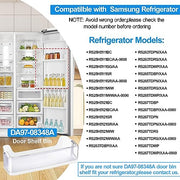 (2 PACK) UPGRADED DA97-08348A Refrigerator Door Shelf Bin Compatible with Samsung Refrigerator Part RS265TDRS RS25H5111BC RS25H5111SR Door,For DA63-05215A Refrigerator Middle Door Bin Guard Assembly - Grill Parts America