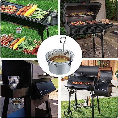 HAO HELPER Grill Grease Tray with Clip for Char-Broil/Kenmore Outdoor Grills and Other Similar Grills,Grease Catcher,Grease Tray for Gas Grill,Grease Bucket with Disposable Foil Liners (10 Pack) - Grill Parts America