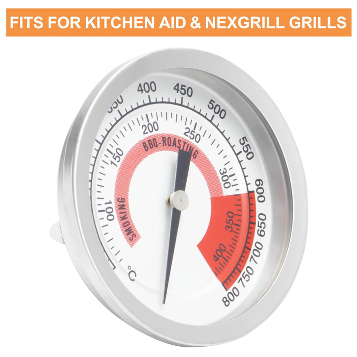 Grill Thermometer Gauge for KitchenAid Grill Replacement Parts 720 0819 Kitchen Aid 720-0745 720-0745A 720-0954, Nexgrill 720-0733 720-0745,Kirkland 720-1068,Kenmore 146.48589710,Oklahoma Joe 15202029 - Grill Parts America