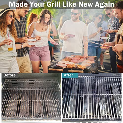 Criditpid Grill Grate for Home Depot Nexgrill 4 Burner 720-0830H, 720-0830D, 720-0783E, 720-0783C, 720-0888, 17" Stainless Steel Cooking Grid for Kenmore, Uniflame, Charbroil Grill Replacement Parts - Grill Parts America