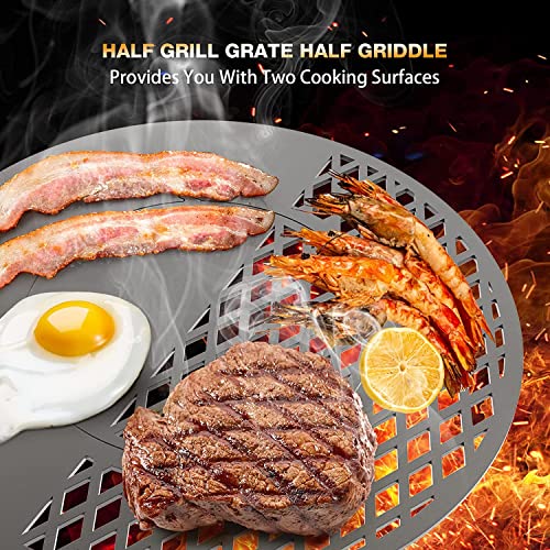 only fire BBQ Griddle and Grate Combo Kit for Weber 22 inch Kettle Charcoal Grills - Grill Parts America