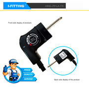 Adjustable Thermostat Probe Cord for Masterbuilt Smokers & Electric Griddles, Outdoor/Household Electric Smoker, IFITTING Power Cord with Thermostat Control, 15A/125V - Grill Parts America
