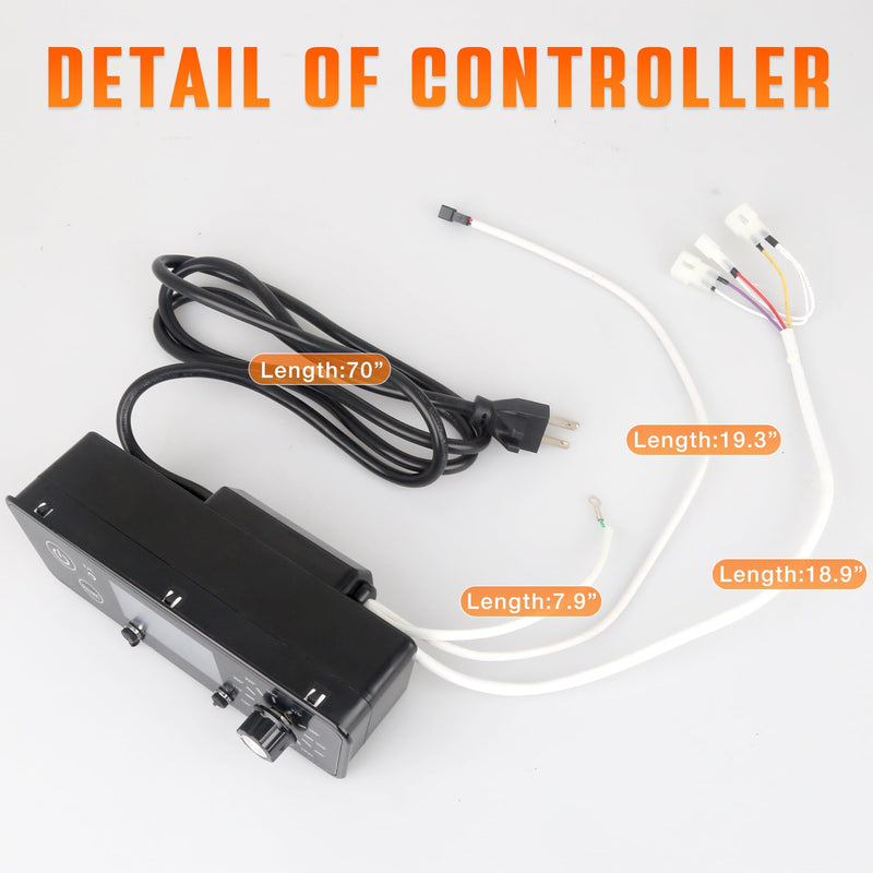 Pellet Grill Controller Replacement Parts for Pit Boss Grill Parts 7 Series Vertical Smokers w/Hot Rod Ignitor RTD Temperature Sensor Meat Probes Clips - Grill Parts America