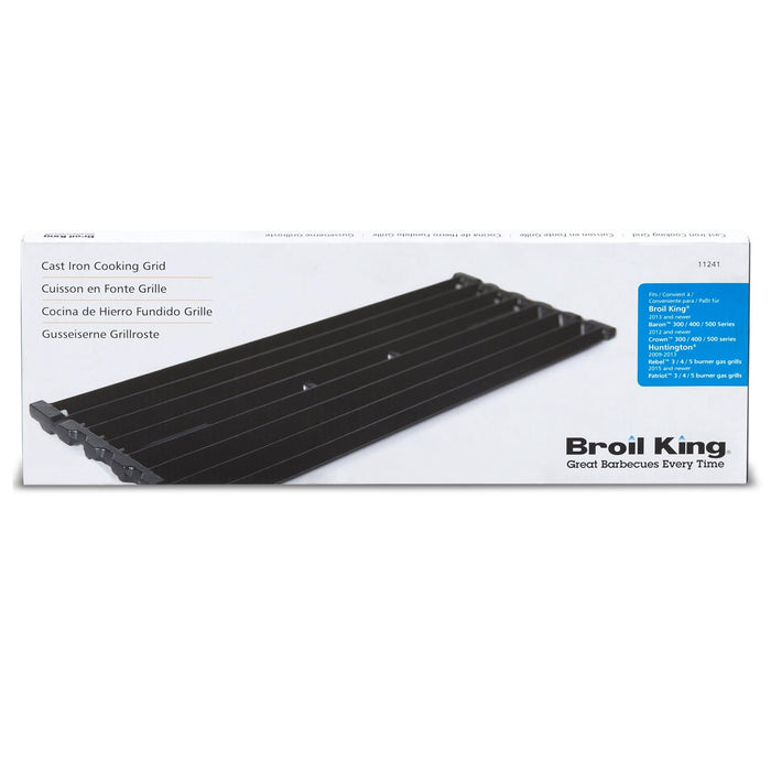 Broil King 11241 Grid-Baron Cast Iron Cooking Grate, one Size, Black - Grill Parts America