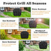 Grill Cover, BBQ Cover 58 inch,Waterproof BBQ Grill Cover,UV Resistant Gas Grill Cover,Durable and Convenient,Rip Resistant,Black Barbecue Grill Covers,Fits Grills of Weber,Brinkmann etc - Grill Parts America