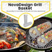 Grill Basket - Heavy-Duty Stainless Steel - Rolling Grilling Basket – Grill Vegetable Basket - BBQ Grill Accessories for Outdoor Cooking of Veggie, Shrimp, Meat, Fish and More - Grill Parts America