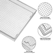 stainless Steel Baking Tray Pan and Air Fryer Basket Compatible with Cuisinart Airfryer TOA-060 and TOA-065 and TOA-070 (with Cuisinart TOA-060 and TOA-065) - Grill Parts America