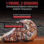 ThermoPro TempSpike 500FT Truly Wireless Meat Thermometer, Bluetooth Meat Thermometer for Grilling and Smoking, Meat Thermometer Wireless for BBQ Oven Smoker Rotisserie Sous Vide - Grill Parts America