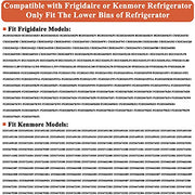 UPGRADE 240323002 Refrigerator Door Shelf Bin Replacement Part, Compatible with Frigidaire FGHS2631PF4A, FGHS2655PF5A, FGHS2655PF4, DGUS2645LF6A,FGUS2642LF2 AP2115742 Fridge Side Bottom Shelf 2 Pack - Grill Parts America