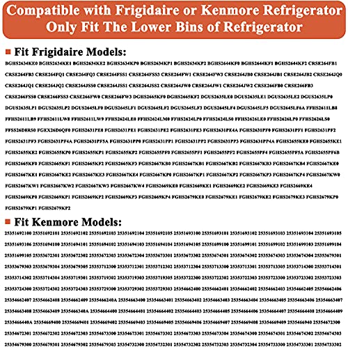 UPGRADE 240323002 Refrigerator Door Shelf Bin Replacement Part, Compatible with Frigidaire FGHS2631PF4A, FGHS2655PF5A, FGHS2655PF4, DGUS2645LF6A,FGUS2642LF2 AP2115742 Fridge Side Bottom Shelf 2 Pack - Grill Parts America