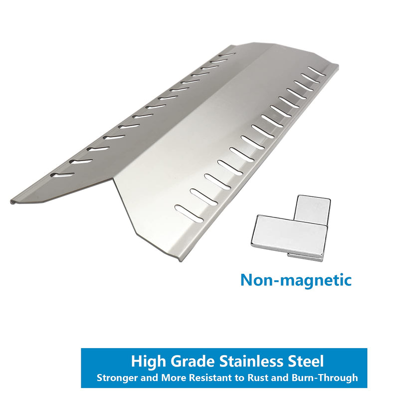Zemibi Stainless Steel Heat Shield Replacement for Master Forge 30030MSF, Broil-Mate 24025HNT 30030HNT, Huntington 6301-24 30040HNT 24025HNT 6301-14 30030HNT Gas Grill Parts, 19 9/16 Inch Heat Plate - Grill Parts America