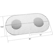 Stanbroil Solid Rod Stainless Steel Grill Cooking Grates Replacement Parts for Coleman Roadtrip Swaptop Grills LX LXE LXX, 2 Pack - Grill Parts America