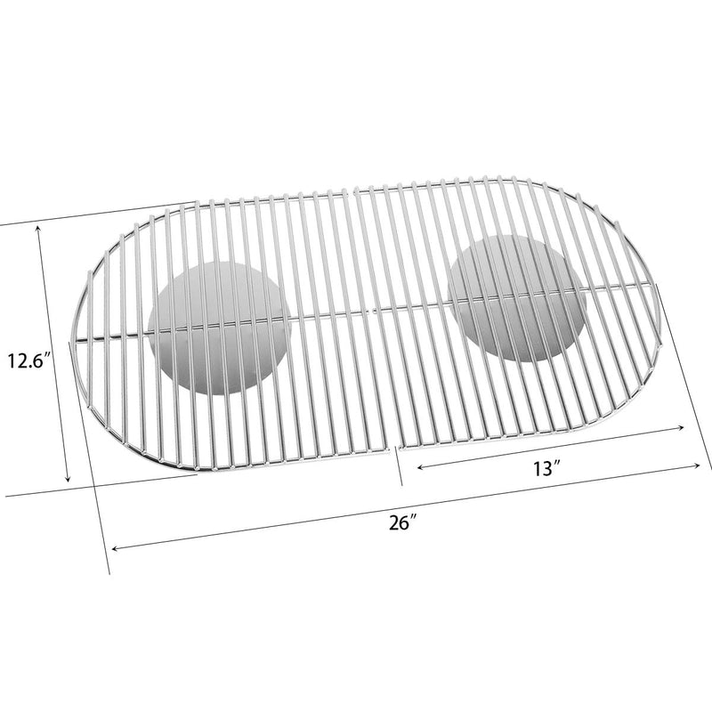 Stanbroil Solid Rod Stainless Steel Grill Cooking Grates Replacement Parts for Coleman Roadtrip Swaptop Grills LX LXE LXX, 2 Pack - Grill Parts America