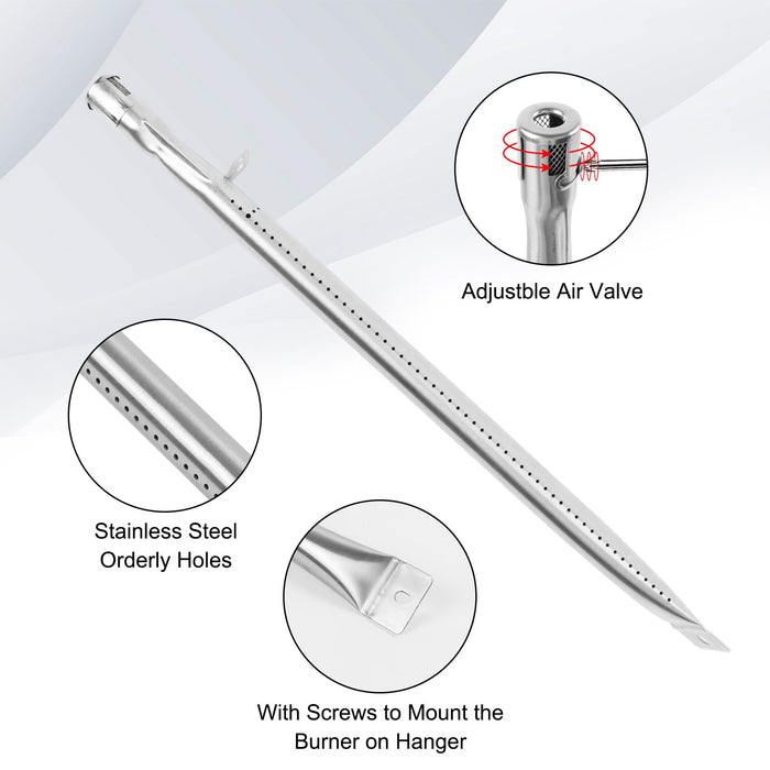 UikJOY Stainless Steel Grill Replacement Parts for Chargriller 5050, 5650, 3001, 3030, 5072, 3008, 4000, 5252 Gas Grills, Heat Plates & Burner Tubes & Hanger Brackets Replacement for Chargriller - Grill Parts America