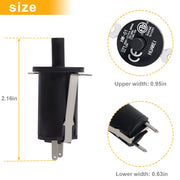 3-Pack 9904190041 Hopper Lid/Door Switch Kit, 𝟵𝟵𝟬𝟰𝟭𝟵𝟬𝟬𝟰𝟭 Replacement Part for Masterbuilt Gravity Series 560/800/1050 XL Digital Charcoal Grill+Smoker - Grill Parts America