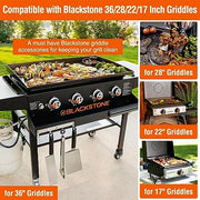 AKSDTH 2 Pack Blackstone Silicone Grease Cup Liners for 36 28 22 17 Inch Griddle, Reusable Grease Catcher Liner Grill Grease Tray Blackstone Accessories, Replacement of Aluminum Foil Drip Pans, Orange - Grill Parts America