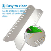 Zemibi Stainless Steel Heat Shield Replacement for Master Forge 30030MSF, Broil-Mate 24025HNT 30030HNT, Huntington 6301-24 30040HNT 24025HNT 6301-14 30030HNT Gas Grill Parts, 19 9/16 Inch Heat Plate - Grill Parts America