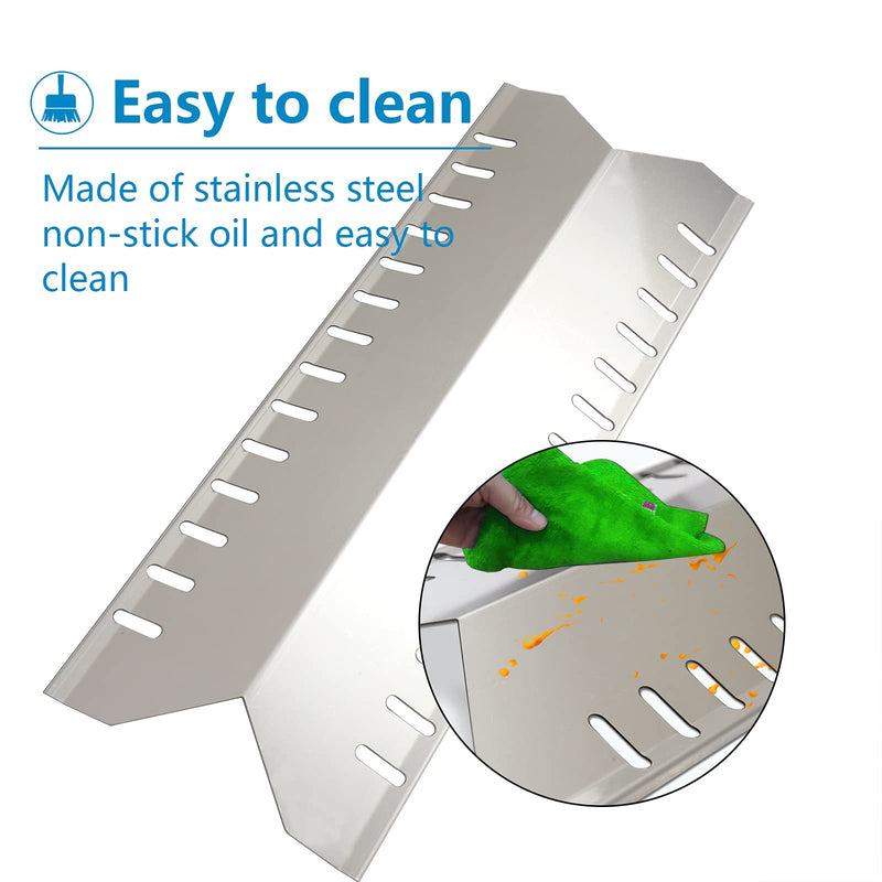 Zemibi Stainless Steel Heat Shield Replacement for Master Forge 30030MSF, Broil-Mate 24025HNT 30030HNT, Huntington 6301-24 30040HNT 24025HNT 6301-14 30030HNT Gas Grill Parts, 19 9/16 Inch Heat Plate - Grill Parts America