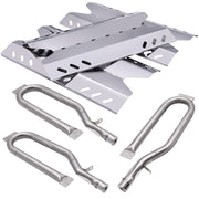 Hipoilk Replacement Parts for Members Mark BQ06042-1 BQ06043-1 BQ05046-6 BQ05046-6-A BQ05046-6A, Sam's Club, Outdoor Gourmet Gas Grill Models, Burner Tube, Steel Heat Plate Burner Cover - Grill Parts America