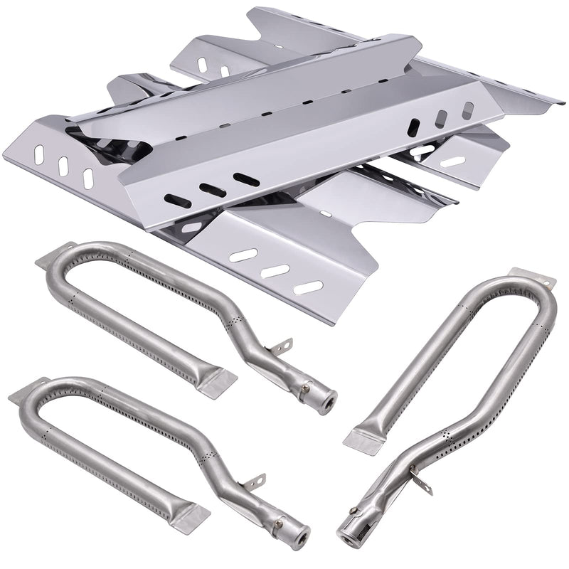Hipoilk Replacement Parts for Members Mark BQ06042-1 BQ06043-1 BQ05046-6 BQ05046-6-A BQ05046-6A, Sam's Club, Outdoor Gourmet Gas Grill Models, Burner Tube, Steel Heat Plate Burner Cover - Grill Parts America