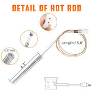 Pellet Grill Controller Replacement Parts for Pit Boss Grill Parts 7 Series Vertical Smokers w/Hot Rod Ignitor RTD Temperature Sensor Meat Probes Clips - Grill Parts America