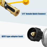 Propane Quick Connect Adapter,Propane Gas Grill Regulator with 1/4 "Quick Connect Fittings,Connect 5-60Lb Propane Tank to Grill,for heaters, Grills,Propane Regulator,RV Propane Regulator - Grill Parts America