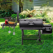 SafBbcue Grill Side Shelf Replacement for Oklahoma Joe's Highland Offset Smoker Grill Accessories, Accessories for Oklahoma 15202031 17202052 Smoker Grill Parts with Paper Towel Holder Grill Hook - Grill Parts America