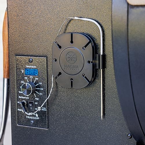 Temperature Probe Magnetic Spool Organizer Compatible with Traeger Manufactured Heat Probes Only - Allows You to Wrap Your Temperature Probe and Wire and Store Inside Or On Pellet Hopper - Grill Parts America
