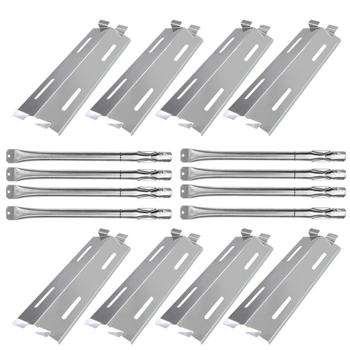 Hongso Grill 17" Burner Tubes 17 1/8" Heat Plates for Members Mark GR2039201-MM-00, Grill Chef BIG-8116 8 Burner Gas Grill Models, Set of 8 - Grill Parts America
