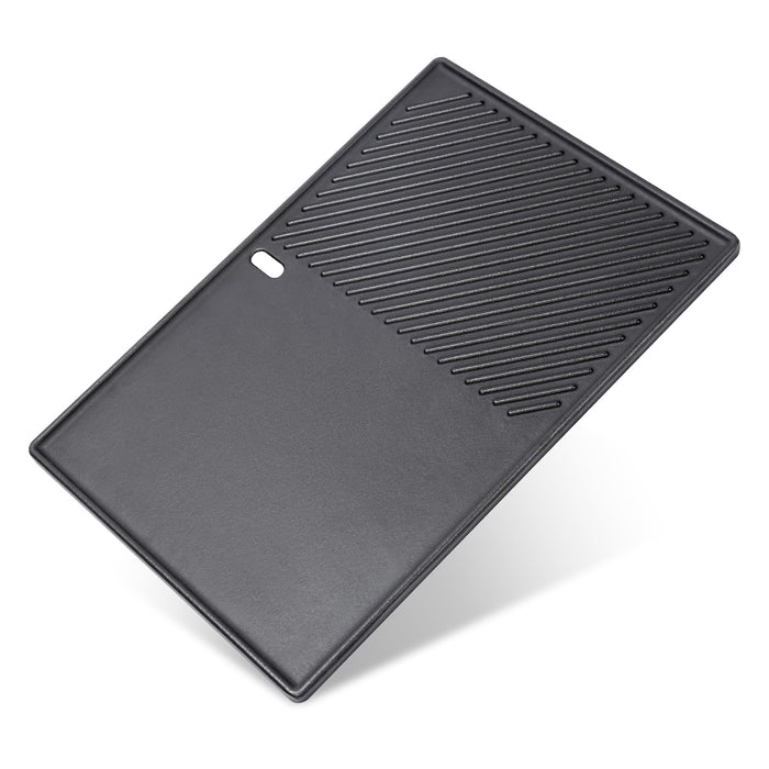 QuliMetal Reversible 7598 Griddle Replacement Parts for Weber Spirit 300 & GS4 Spirit II 300 Series Grills, Spirit E310, Genesis Silver Gold B C, Genesis 1000-5000 Cast Iron Griddle Plate 7658, 1 Pack - Grill Parts America