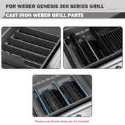 Genesis Grill Replacement Parts Flavorizer Bars Heat Deflector for Weber Genesis E310 E330 S330 S310 Grill Replacement Parts Weber Genesis 300 Series 7620 7621 65505 62756 Heat Deflector Sear Flavor - Grill Parts America